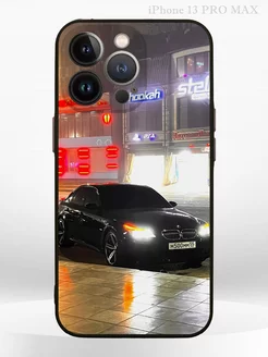 Чехол на iPHONE 13 PRO MAX с принтом машина BMW