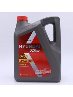 HYUNDAI масло моторное XTeer Gasoline G700 SP 5W30 T-GDI 6л HYUNDAI 256218371 купить за 3 217 ₽ в интернет-магазине Wildberries