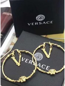 Серьги в стиле Versace LUCIA JEWELRY 256282049 купить за 1 797 ₽ в интернет-магазине Wildberries