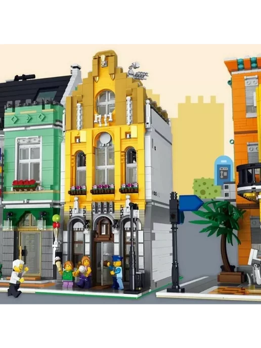 LEGO Конструктор Здания Магазин мороженого 2605 деталей, вариант, фото 2