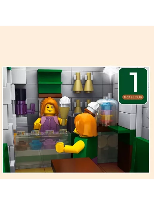 LEGO Конструктор Здания Магазин мороженого 2605 деталей, вариант, фото 4
