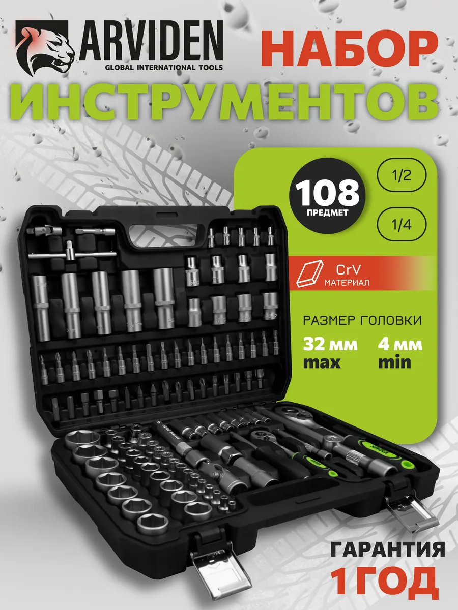Набор инструментов 108 предметов