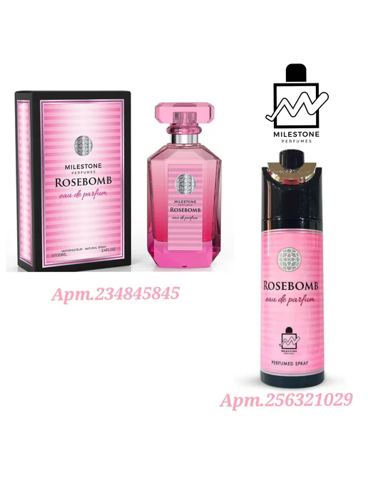 Milestone RoseBomb 200 мл Парфюмированный дезодорант, 200 мл, фото 4