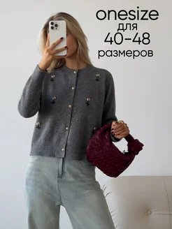 Кардиган с вышивкой Present Perfect 256344886 купить за 2 559 ₽ в интернет-магазине Wildberries