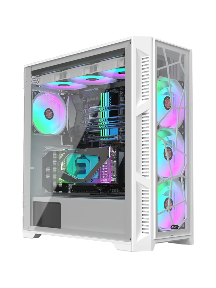 AGOS ULTRA WHITE TG4 (E-ATX 4pcs ARGB 120x120x25m