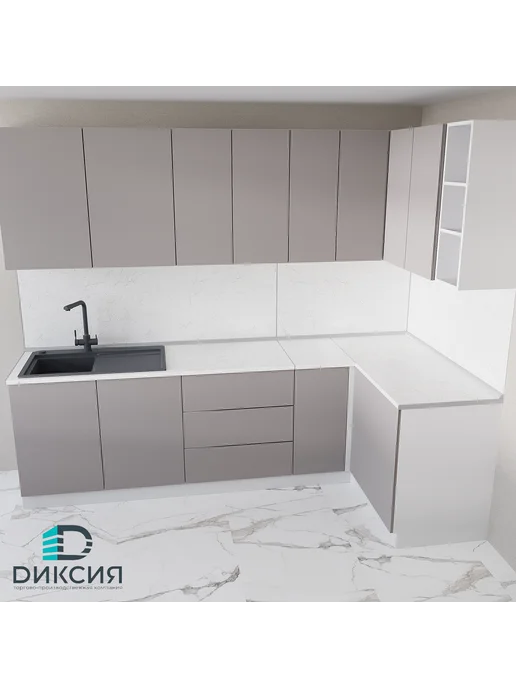 ULTRADECOR Фартук кухонный на стену 1200х600х6мм Мрамор Марквина белый, белый, фото 3