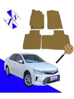 Коврики Эва Ева(Eva) для Toyota Camry 7 XV50 55 2011-2018