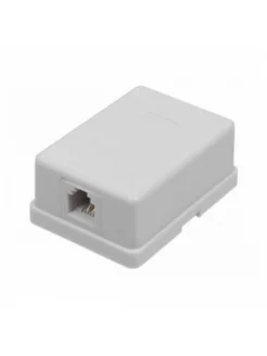 Розетка информационная RJ45 кат.5е UTP 1 порт насте