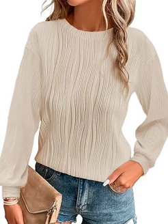 Лонгслив нарядный удлиненный FabLook 256589786 купить за 1 512 ₽ в интернет-магазине Wildberries