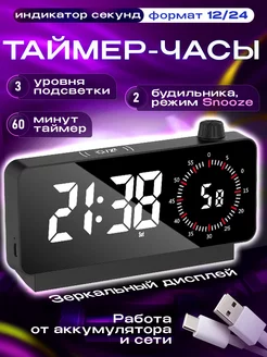 Таймер с часами зеркальный экран, черный Best4Me 256595310 купить за 1 694 ₽ в интернет-магазине Wildberries