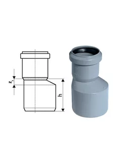 Переход эксцентрический 50х40 код 112710 ( 1шт. )