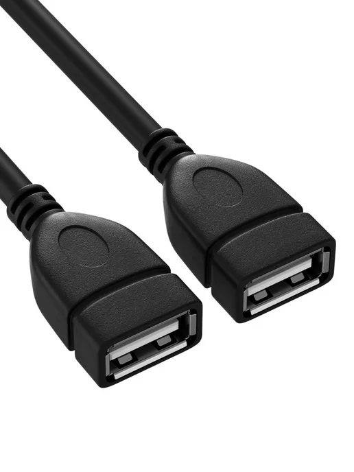 GSMIN Кабель разветвитель на два разъёма USB переходник, вариант, фото 4