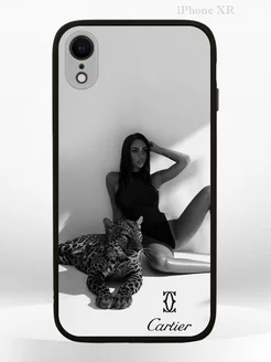 Чехол на IPHONE XR с принтом brand Cartier girl