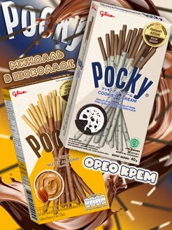 Печенье сладкий набор Поки миндаль крем Pocky 256675848 купить за 309 ₽ в интернет-магазине Wildberries