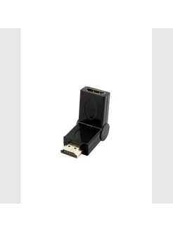 Переходник HDMI-HDMI гнездо-штекер, поворотный