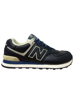 Кроссовки NB 574 Синие Кожа New Balance 256692534 купить за 4 185 ₽ в интернет-магазине Wildberries