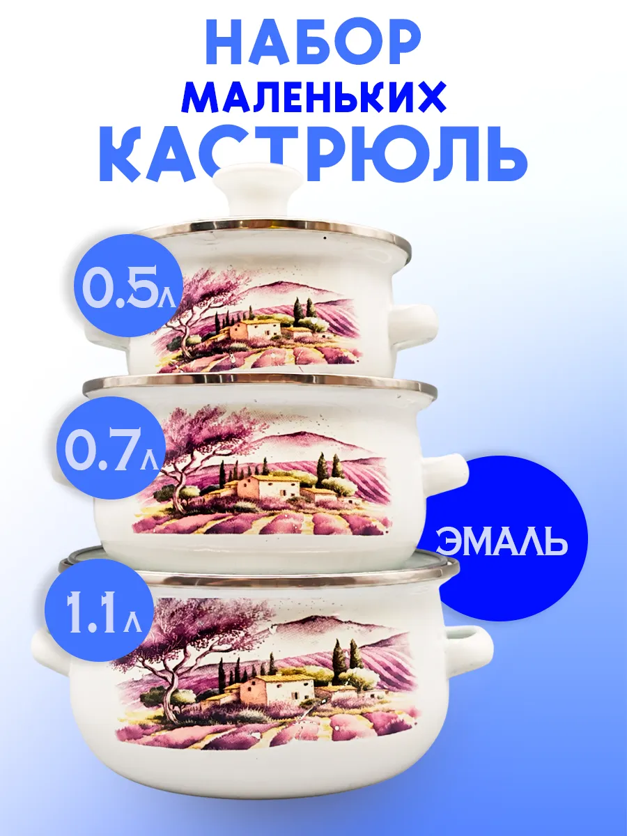 Набор маленьких кастрюль