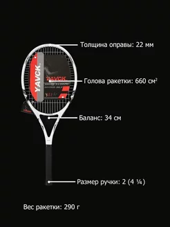 Ракетка для большого тенниса с чехлом