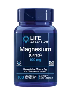 Цитрат Магния, Magnesium Citrate, 100 капсул