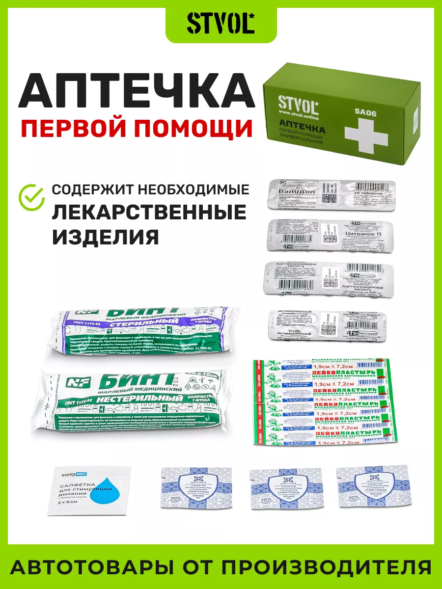 Аптечка первой помощи...
