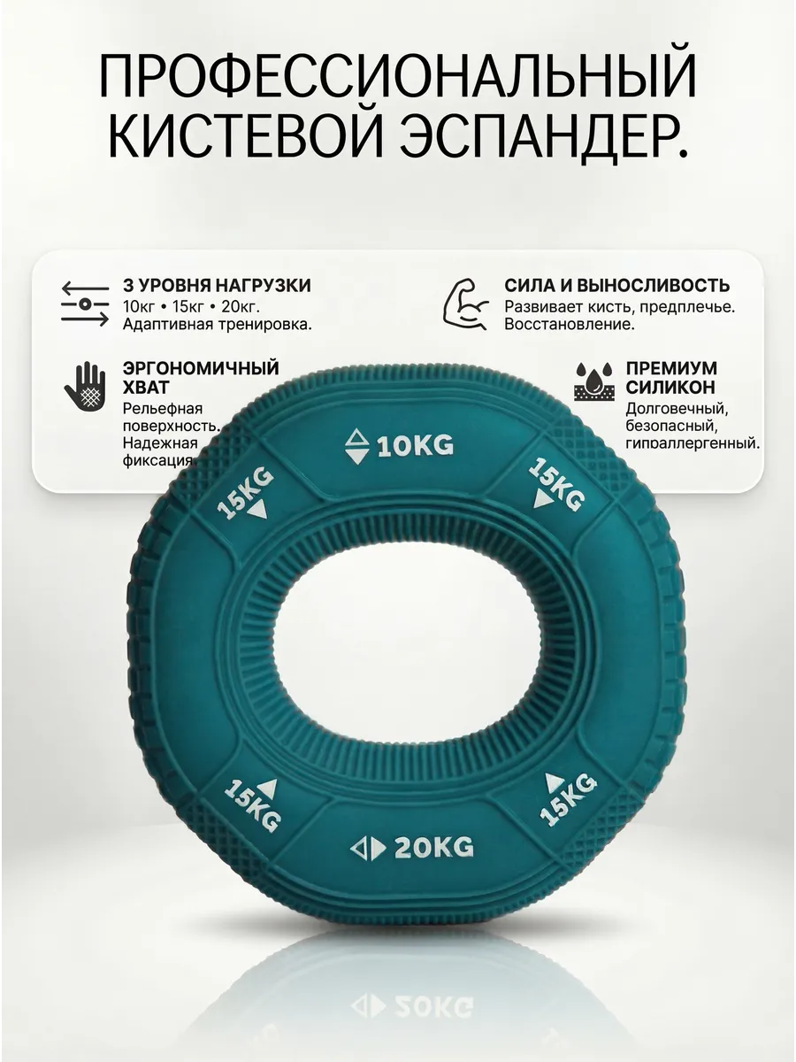 Эспандер кистевой для рук 10 - 15 - 20 кг