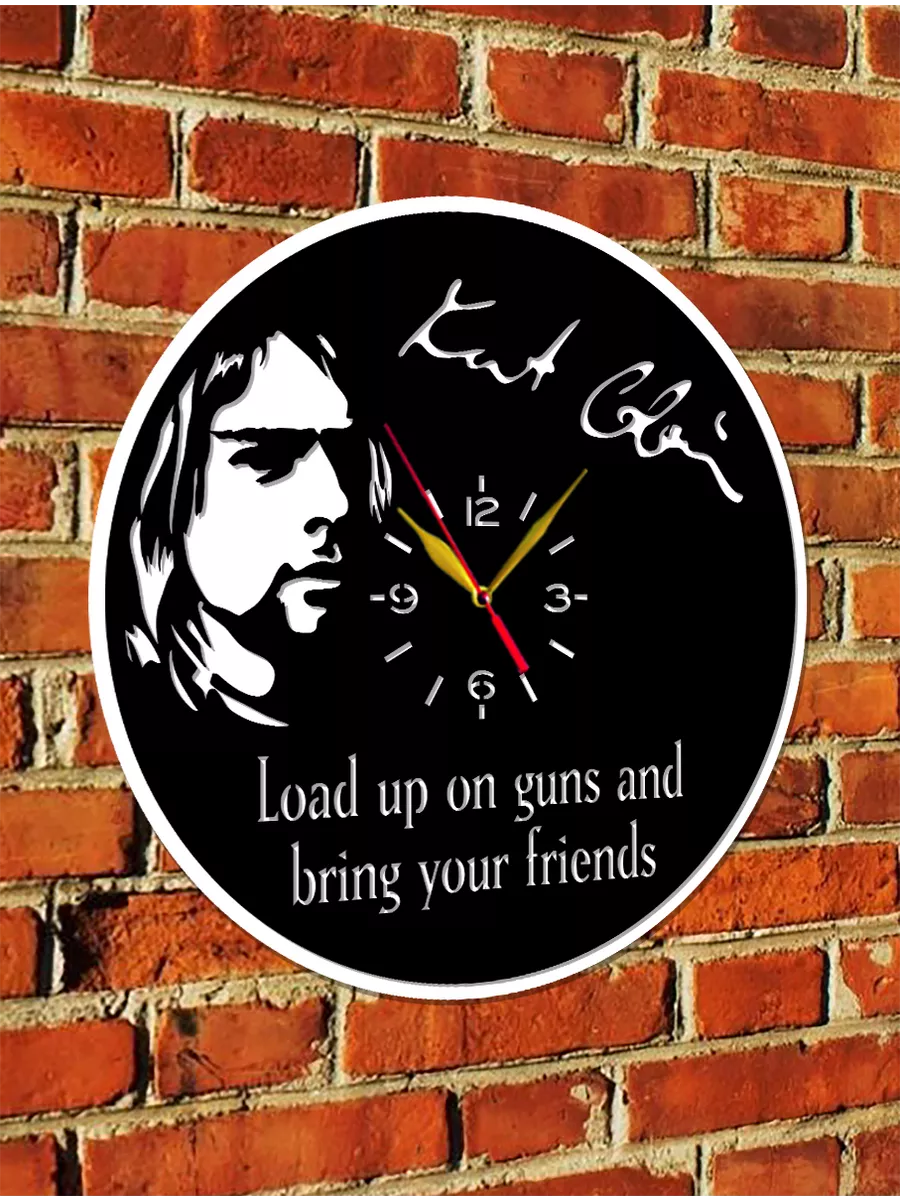 Настенные часы Nirvana, Нирвана, Курт Кобейн — фото 6