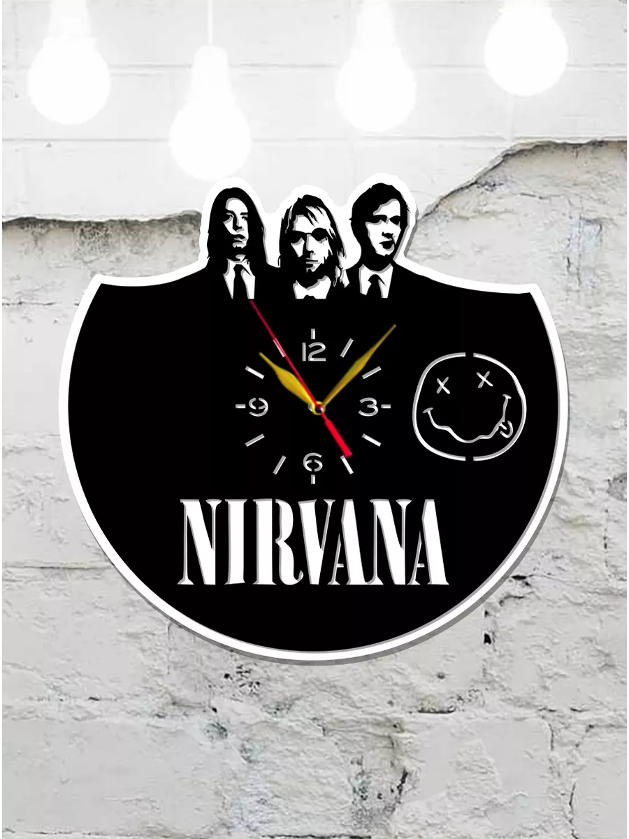 Настенные часы Nirvana, Нирвана, Курт Кобейн — фото 4