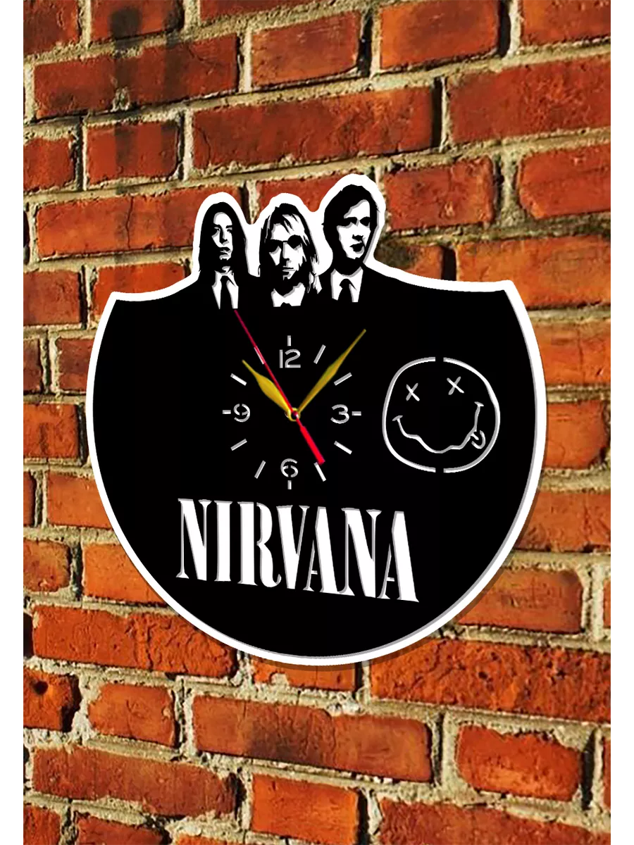 Настенные часы Nirvana, Нирвана, Курт Кобейн — фото 5