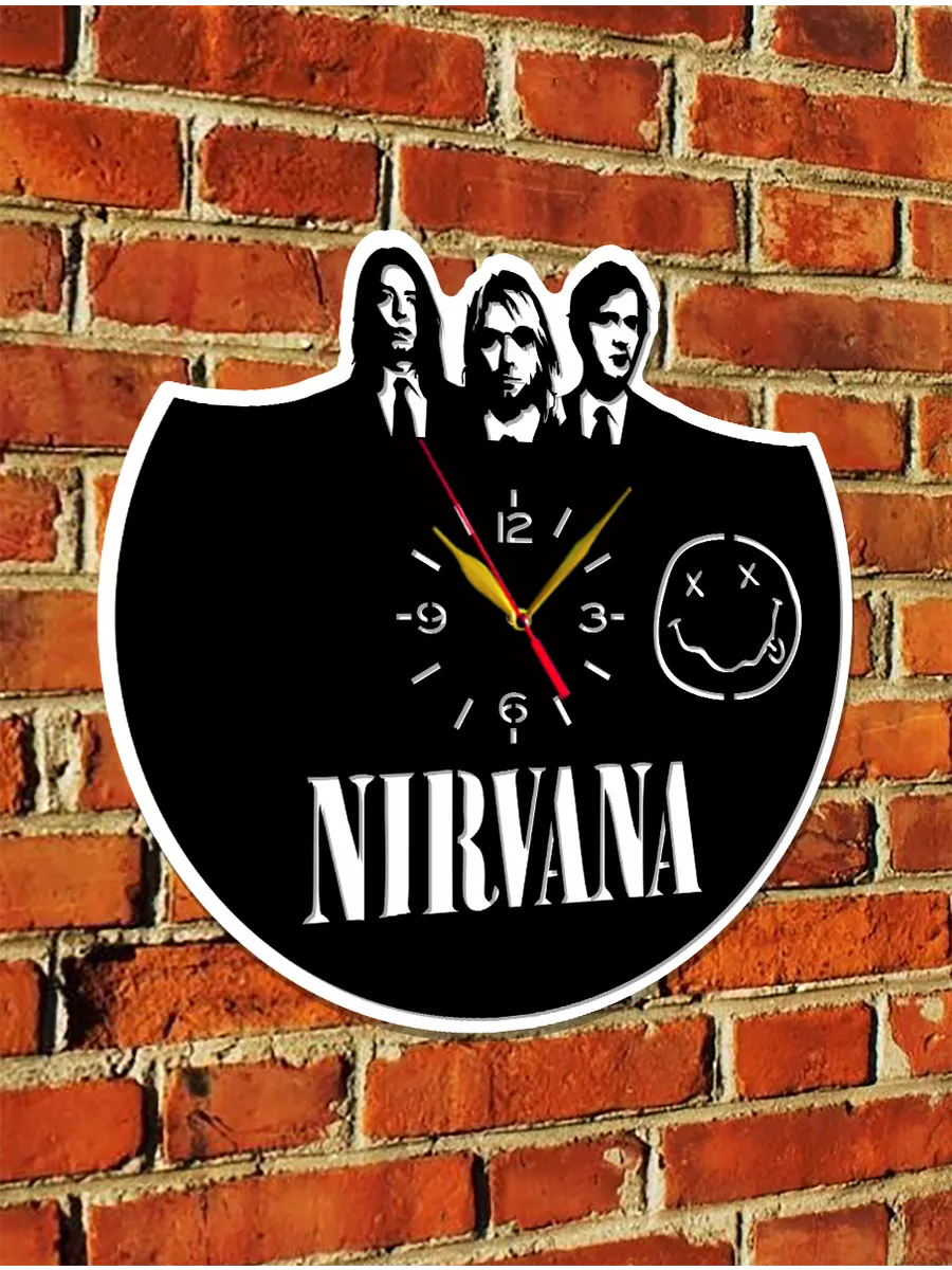 Настенные часы Nirvana, Нирвана, Курт Кобейн — фото 6