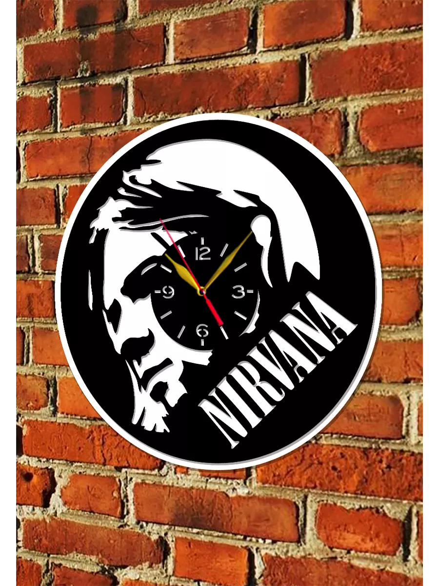 Настенные часы Nirvana, Нирвана, Курт Кобейн — фото 5