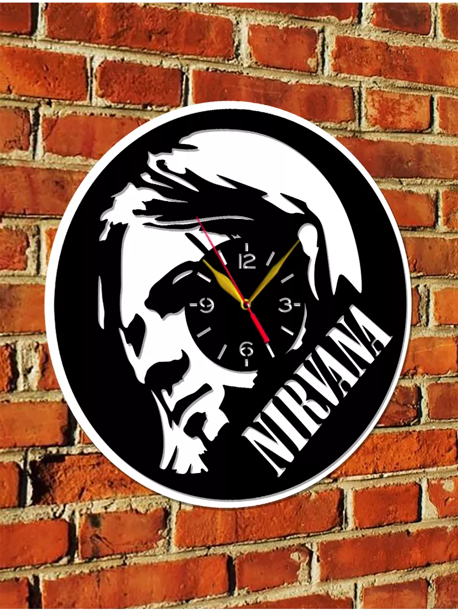 Настенные часы Nirvana, Нирвана, Курт Кобейн — фото 6
