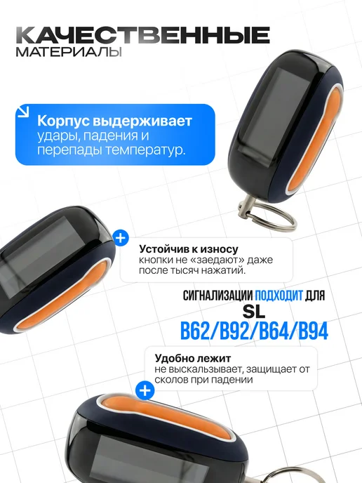 EJC Корпус на брелок сигнализации SL B62, вариант, фото 3