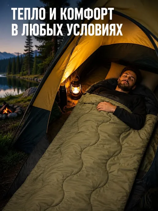 MOONLAX Спальный мешок-одеяло туристический 200×70 см, 200x70 см, фото 7
