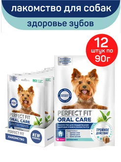 Лакомство для собак ORAL CARE, говядина и мята 12шт по 90г