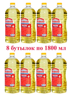 Масло подсолнечное высокоолеиновое 1,8 л 8 бутылок Астон 257066570 купить за 3 043 ₽ в интернет-магазине Wildberries