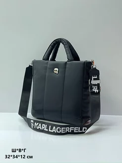 Сумка через плечо дутая тоут шоппер karl lagerfeld 257078713 купить за 4 221 ₽ в интернет-магазине Wildberries