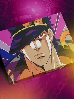 Алмазная мозаика на подрамнике 40х50 аниме Jotaro Kujo