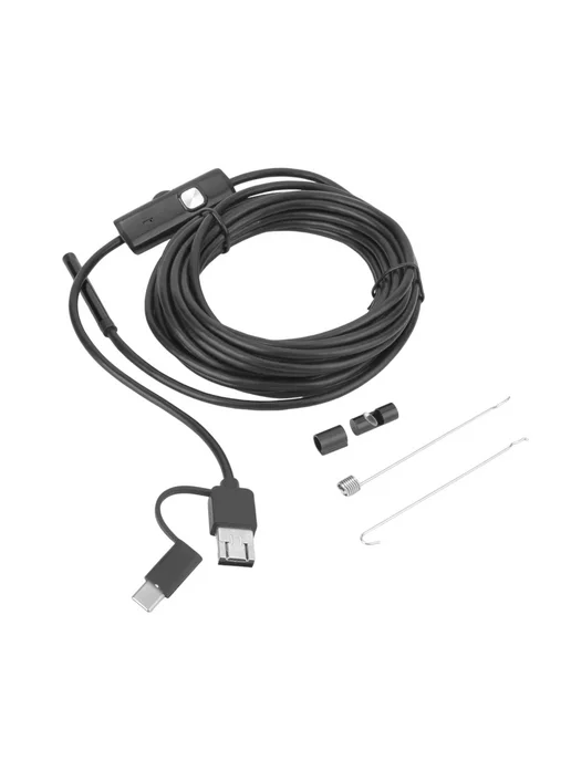 Isa Гибкий эндоскоп Type-C USB с подсветкой 1 метр Y102, 5 м, фото 2