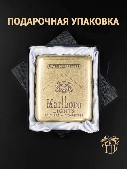 Gvipai Портсигар мужской женский металлический подарок, вариант, фото 2