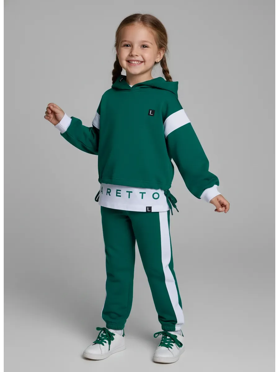 Худи + брюки + футболка, Aventurine 19-5421