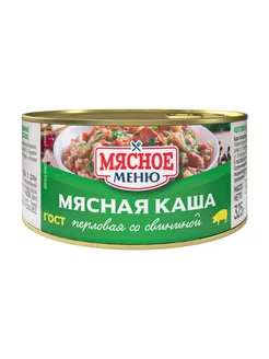 Мясная каша перловая со свининой ТМ 325гр