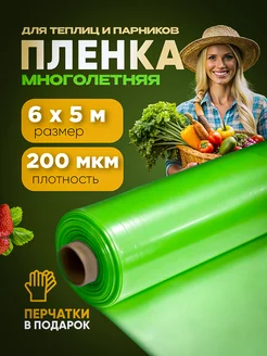 Многолетняя пленка зеленая 200мкм 6х5м