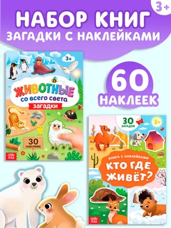 Книги Загадки с наклейками