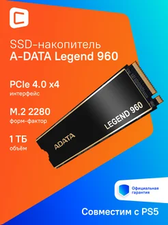 Накопитель SSD PCIe 4.0 x4 1TB ALEG-960-1TCS