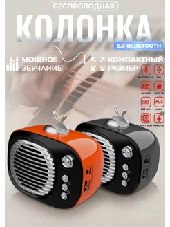 Беспроводная Bluetooth колонка с FM радио, AUX, USB-flash