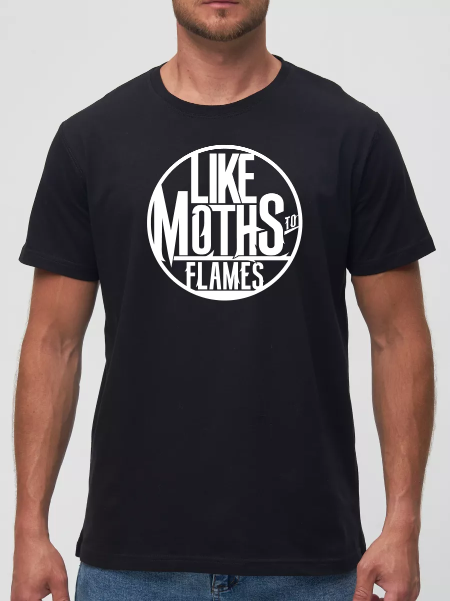 Футболка Like moths to flames метал