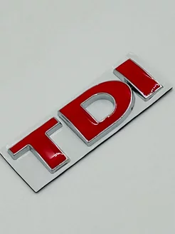 Шильдик "TDI" на багажник авто (длина 8см)