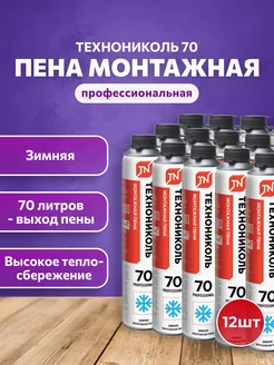 Пена монтажная Professional 70 зимняя 12 штук