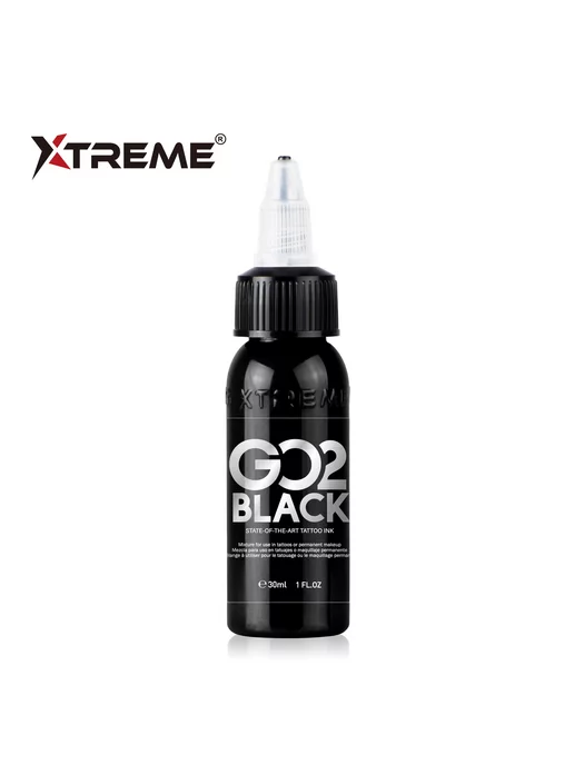 Xtreme Ink Краска GO2 BLACK - Super Black (1 унция - 30 мл), 30 мл, фото 2