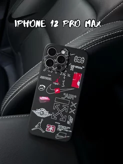 Чехол силиконовый найк для iPhone 12 Pro Max с принтом Nike